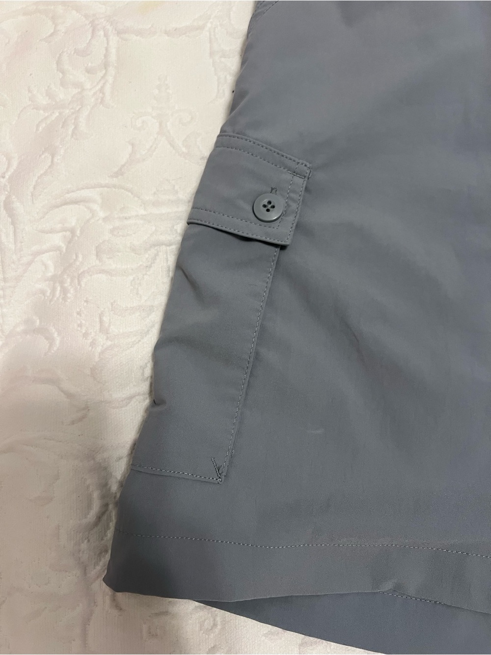 Patagonia Slate Gray/Green Outdoor Skirt with Drawstring and Pockets size 12 - Picture 3 of 13